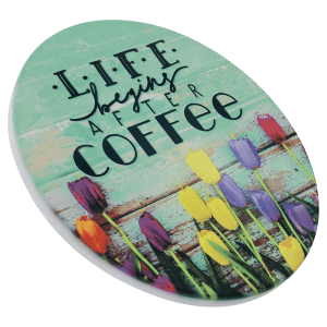 Round sandstone sublimatable photo coaster