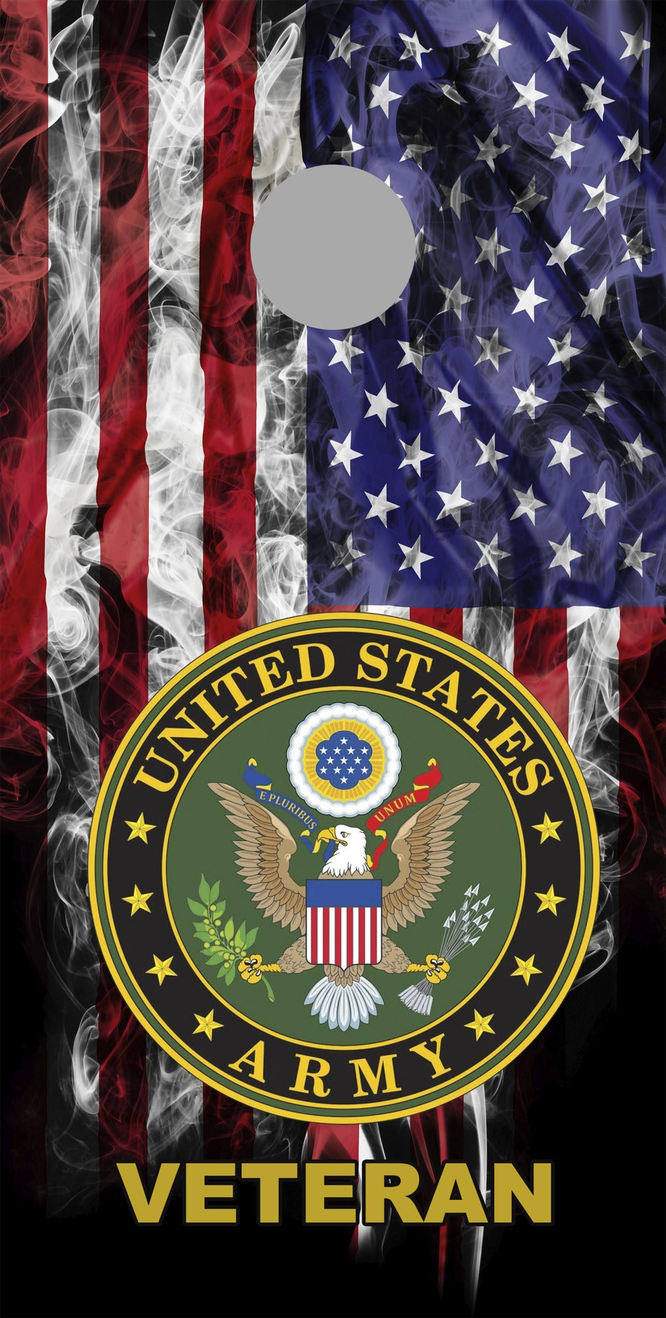Army Veteran cornhole skin artwork