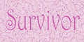 Survivor — Pink Ribbon license plate design