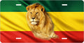Ethiopian Flag and Lion license plate design