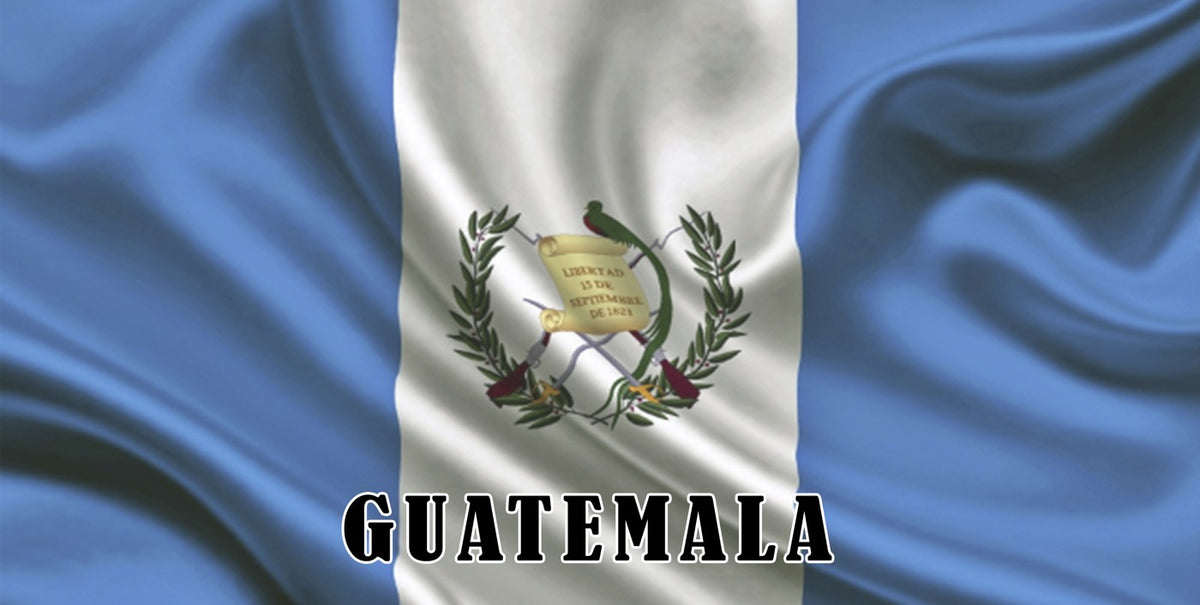 Guatemala Flag license plate design