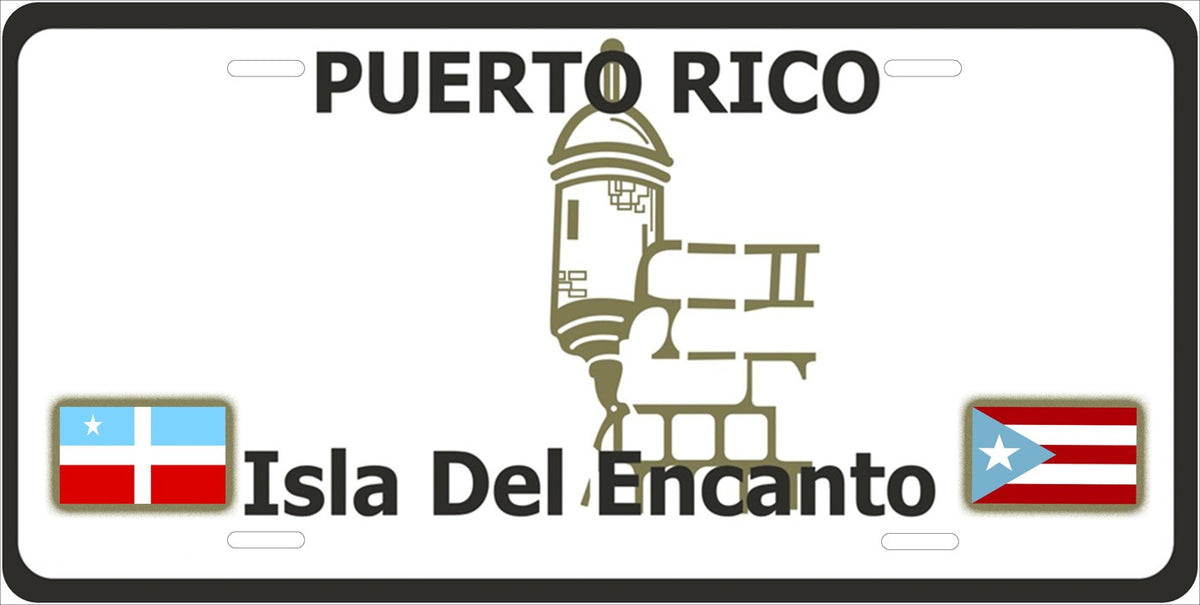 Puerto Rico — Isla del Encanto license plate design