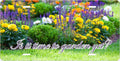 Is It Time to Garden Yet? license plate design