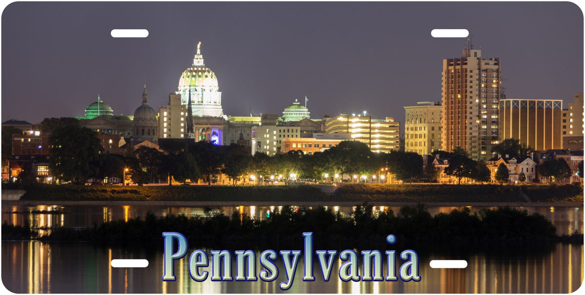 Harrisburg, Pennsylvania Skyline license plate design
