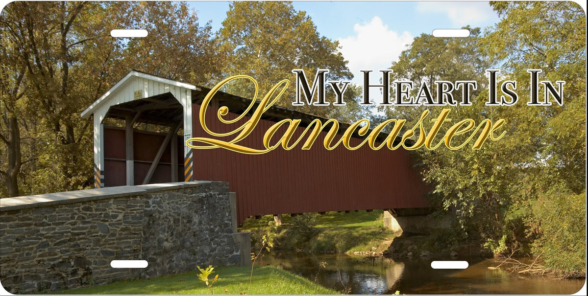 My Heart Is in Lancaster license plate design