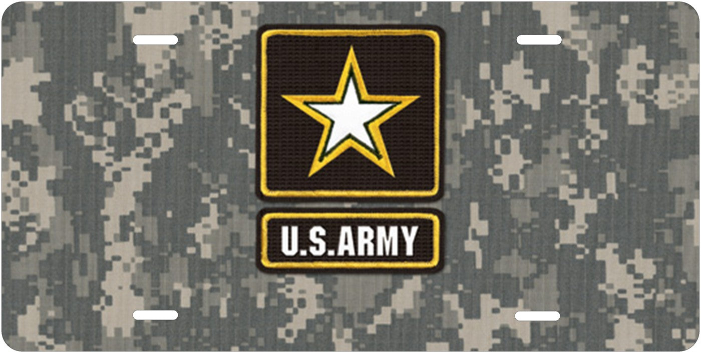 Army Camouflage license plate design