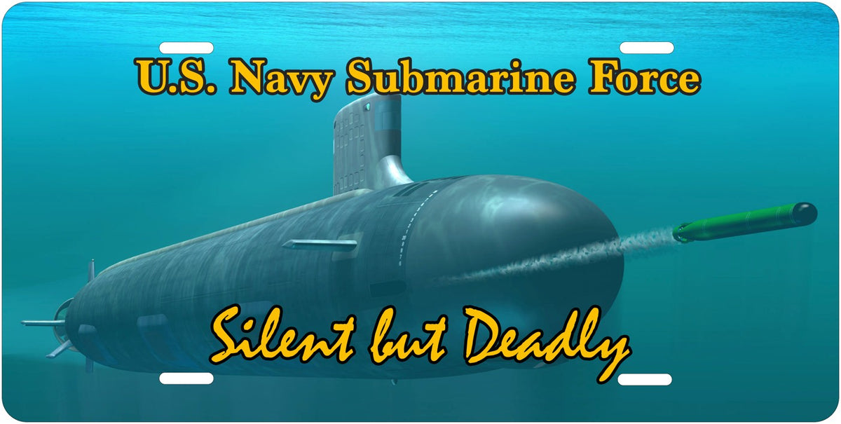 Submarine Force — Silent but Deadly license plate design