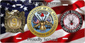 Army Veteran — 7th Division 9th Infantry license plate design