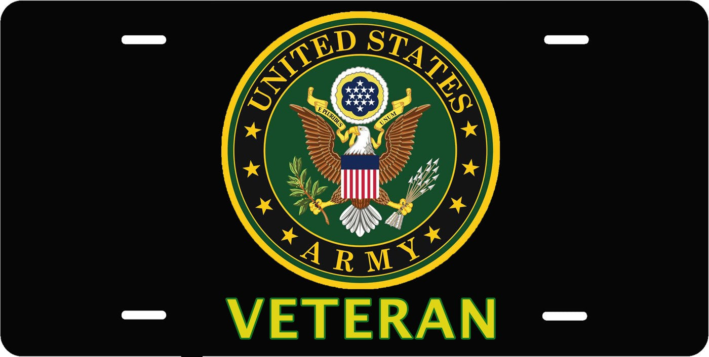 Army Veteran — Seal license plate design
