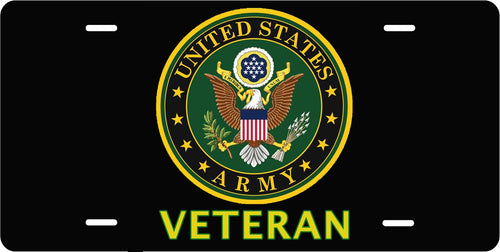 Army Veteran — Seal license plate design