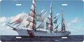 Coast Guard Sailing Ship license plate design