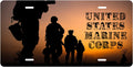 Marines on Patrol — Bold Lettering license plate design