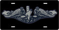 Navy Submarine Dolphins license plate design