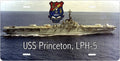USS Princeton license plate design