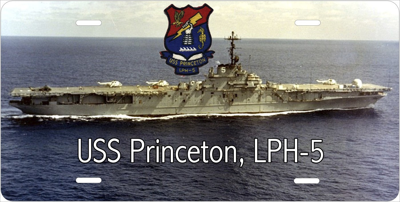 USS Princeton license plate design