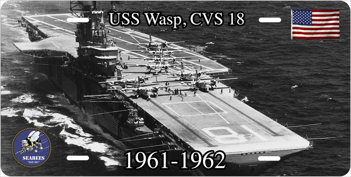 USS Wasp license plate design