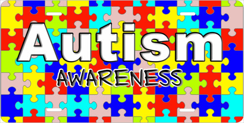 Autism Awareness license plate design