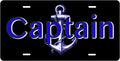 Captain — Anchor license plate design