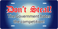 Don’t Steal — Government Competition license plate design