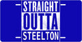 Straight Outta Steelton license plate design