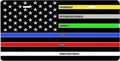 First Responders — Five Lines license plate design