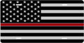 Thin Red Line — American Flag license plate design