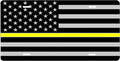 Thin Yellow Line — American Flag license plate design