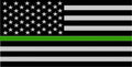 Thin Green Line — American Flag license plate design