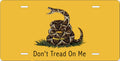 Dont Tread On Me license plate design