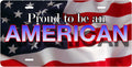 Proud to Be an American license plate design